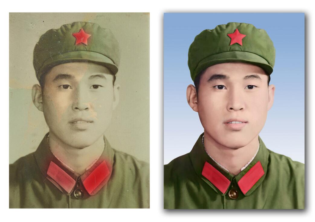 青冈破损照片修复-18